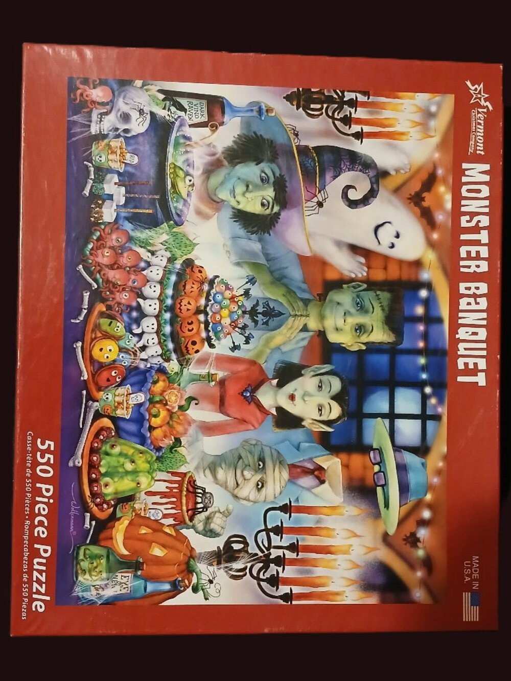 Vermont Christmas Company "Monster Banquet" Jigsaw Puzzle, 550 Pieces